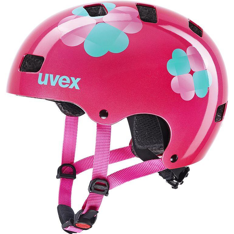 Kid 3 BMX兒童頭盔 - 粉紅花