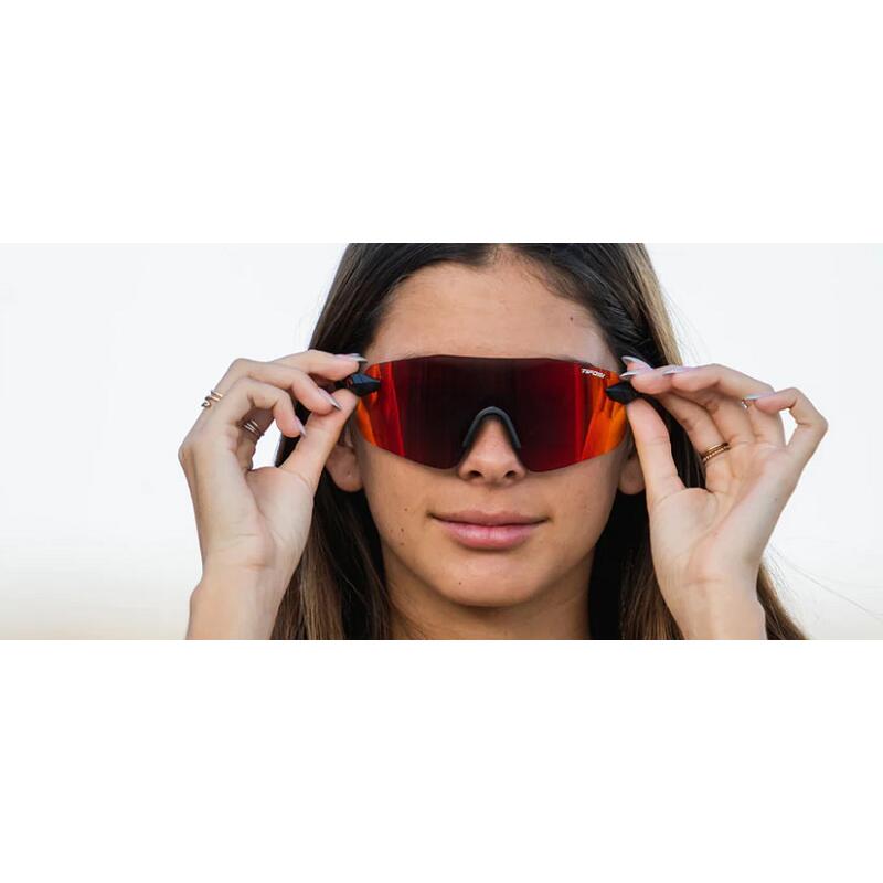 Tifosi Vogel Sl-Matte Black Smoke Red-Single Lens