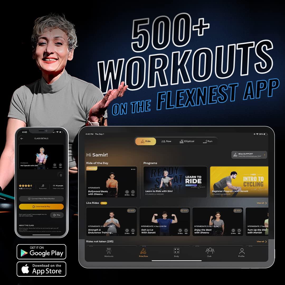 Flexnest Flextrainer Bluetooth-Enabled Elliptical Cross Trainer for Cardio