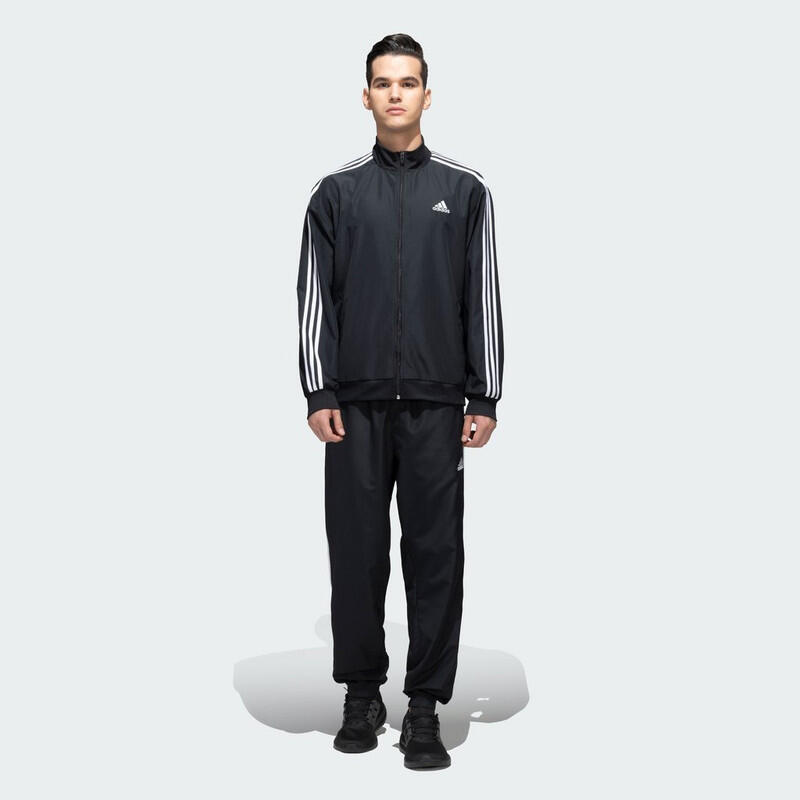 Adidas M 3S WV TT TS Men Sports Track Suit Black