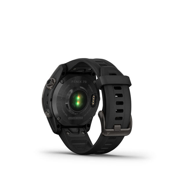 Garmin Fenix 7S running smartwatch Sapphire Solar Carbon Gray DLC