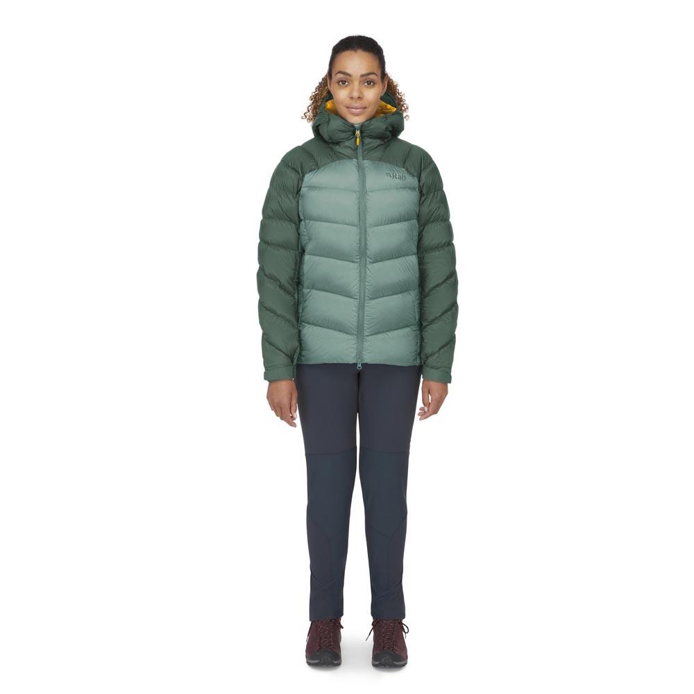 Rab Neutrino Pro Jacket Wmns Green Slate/Eucalyptus Size 16