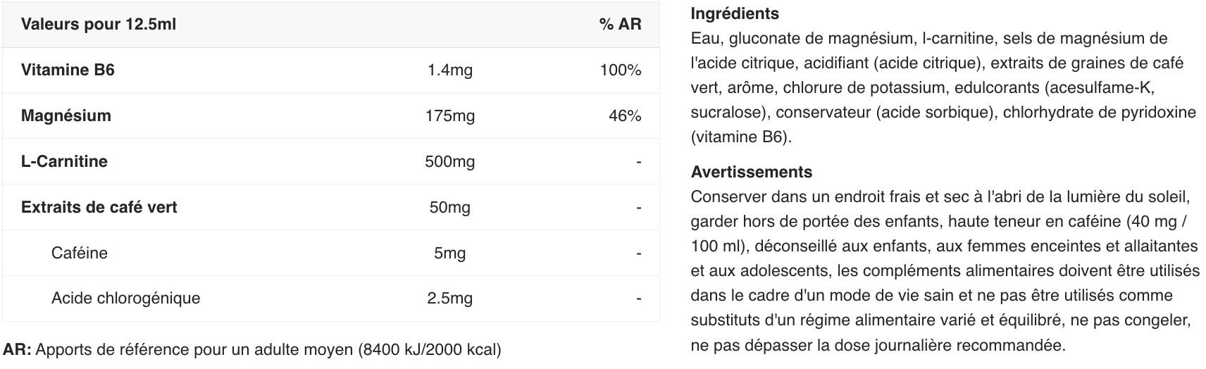 Magnésium - Magna Shot - Citron et Citron Vert Pack de 20 2/4