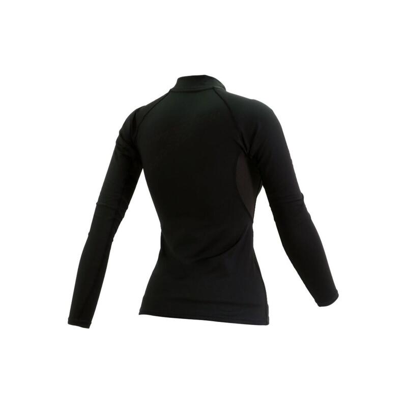 1XT CASUAL LADIES'  LONG SLEEVE BASE LAYER THERMAL TOP - BLACK