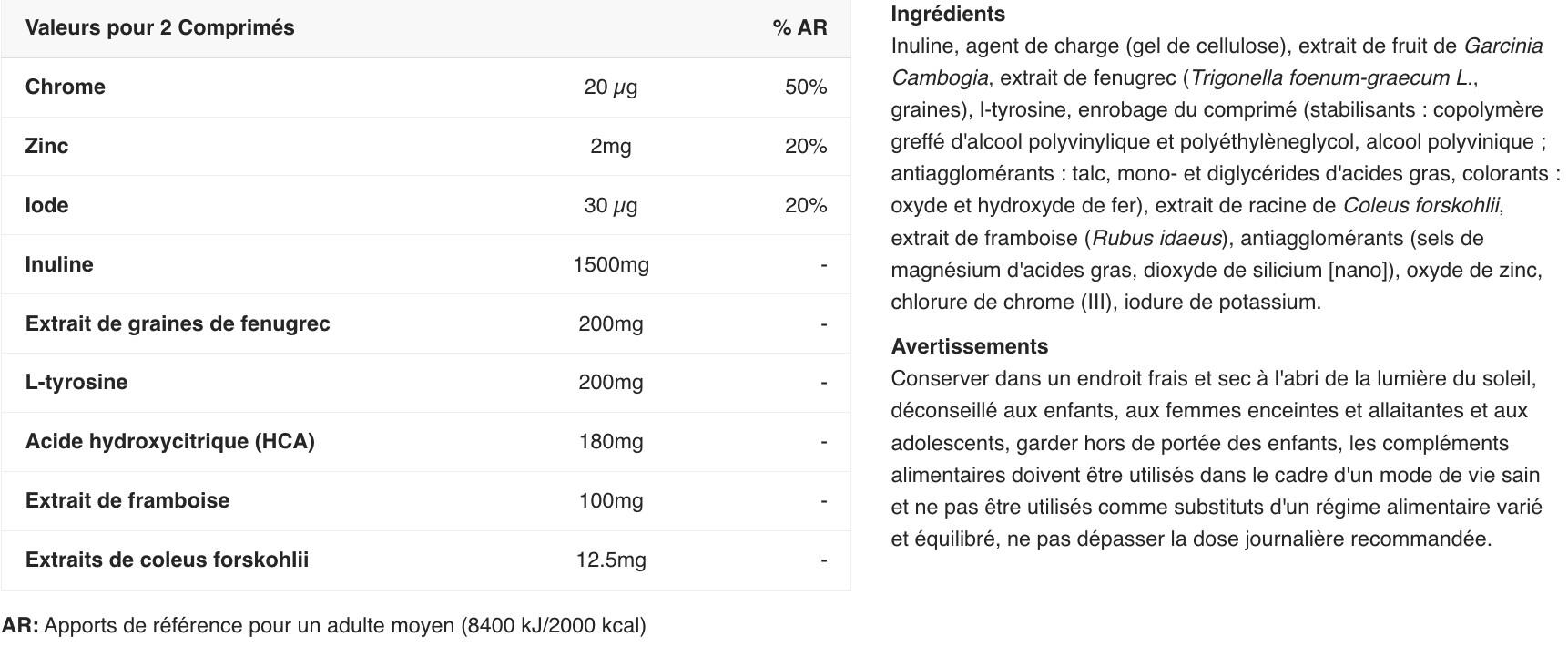 Formule extraits végétaux - Fat-X - 60 Comprimés 2/5
