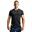 Men 6in1 Slim-Fit V neck Gym Running Sports T Shirt Fitness Tee - BLACK