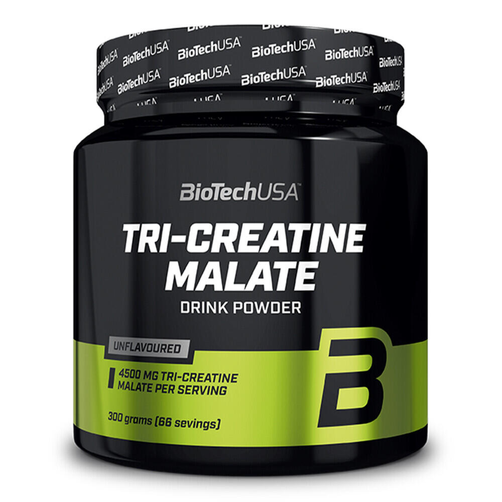 BioTech USA - Tri Creatine Malate x 300 g - Composto de Tri Creatina de Malato