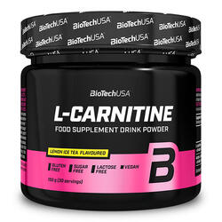 L-Carnitine - L-Carnitine Flavoured Drink Powder - Thé Glacé au Citron 150g