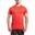 Men 6in1 Plain Tight-Fit Gym Running Sports T Shirt Fitness Tee - Coral pink