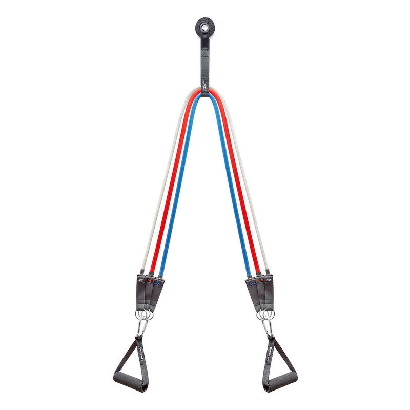 TPR  5-30kg 抗撕裂材質阻力帶套裝 - 藍/紅/白色