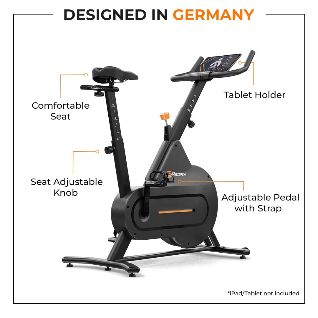 Flexnest Flexbike Lite Spin Exercise Bike with in-built Bluetooth