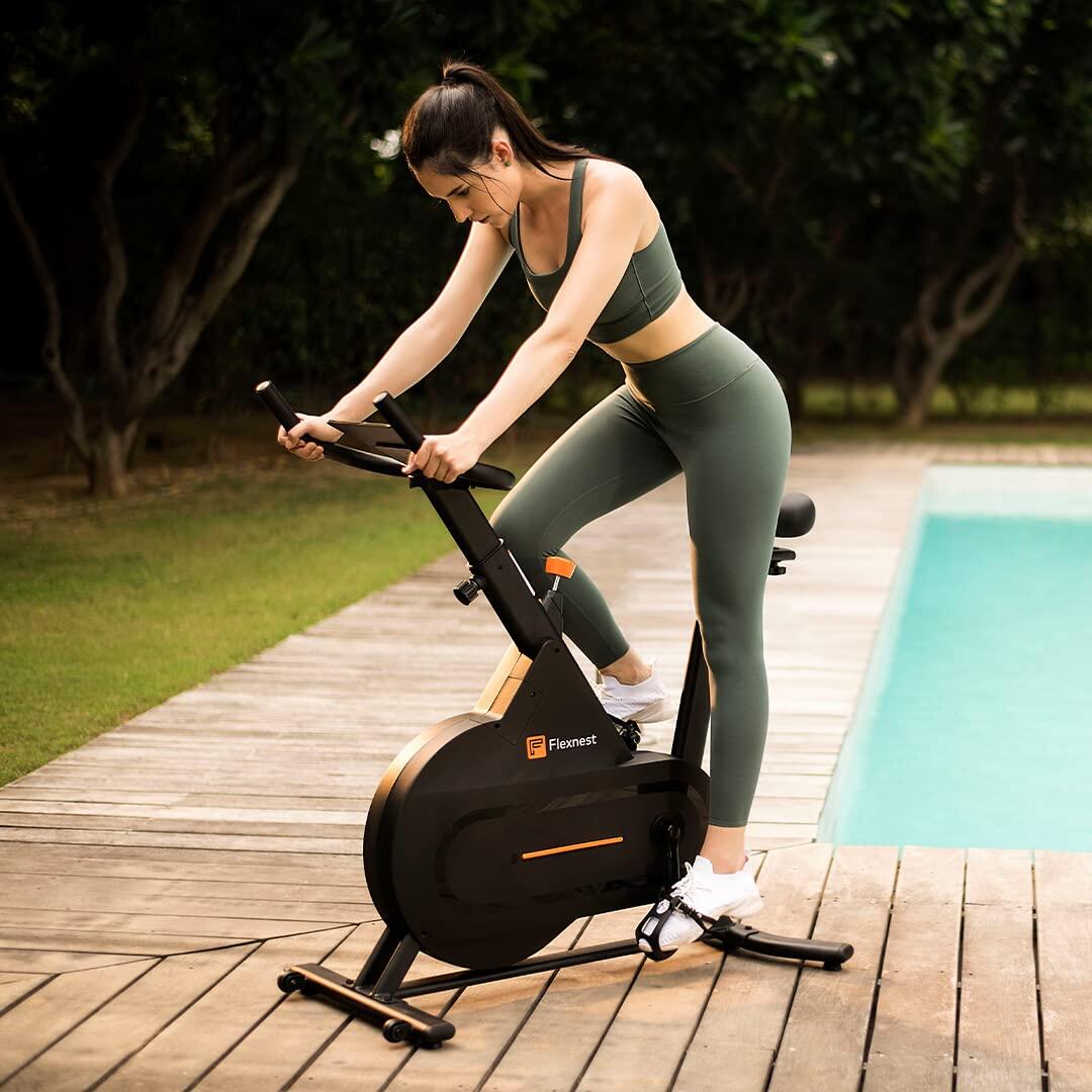 Flexnest Flexbike Lite Spin Exercise Bike with in-built Bluetooth