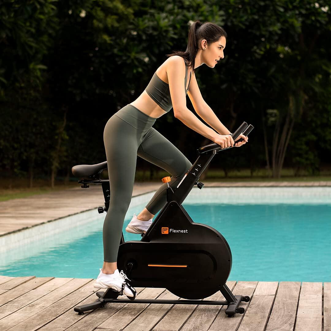 Flexnest Flexbike Lite Spin Exercise Bike with in-built Bluetooth