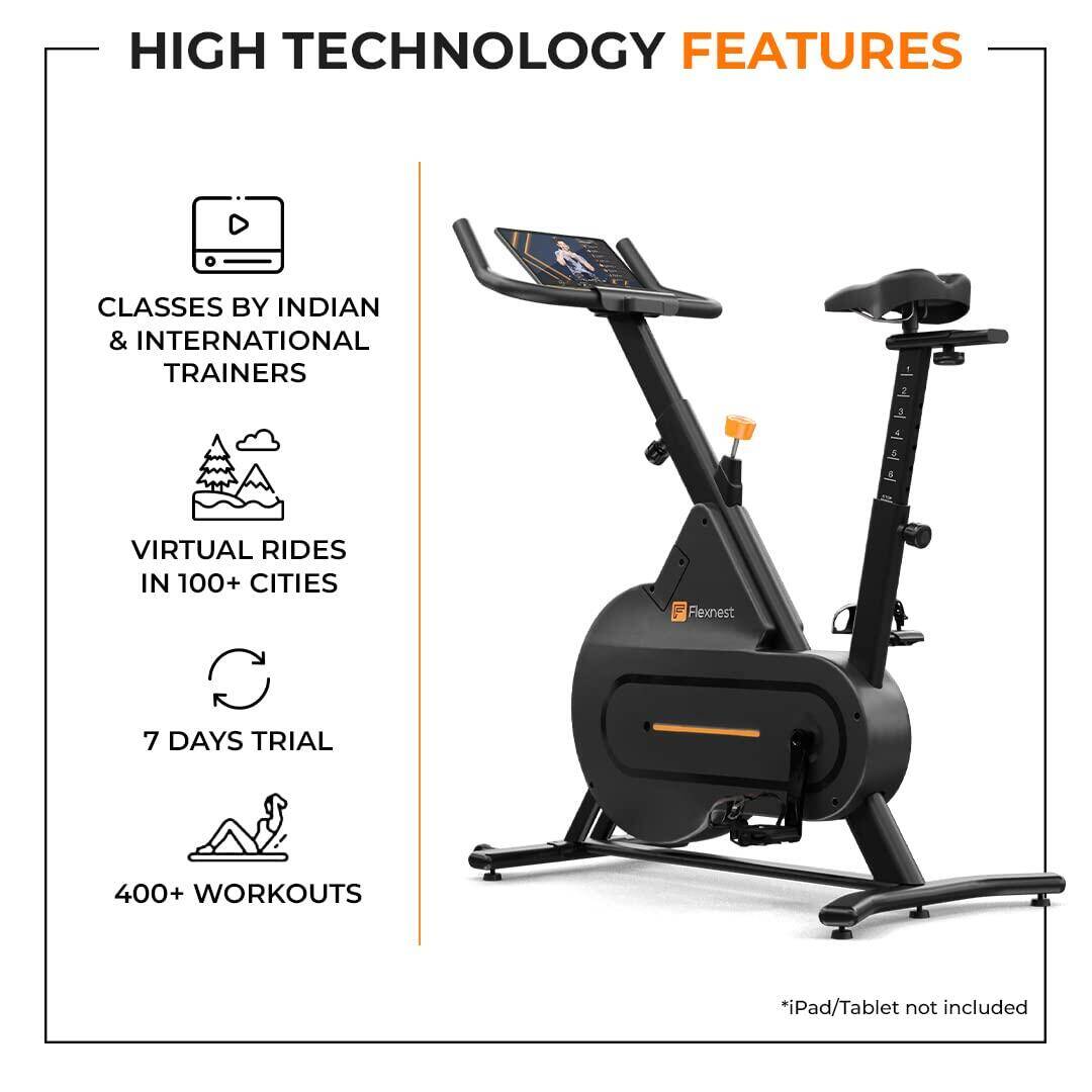 Flexnest Flexbike Lite Spin Exercise Bike with in-built Bluetooth -  3