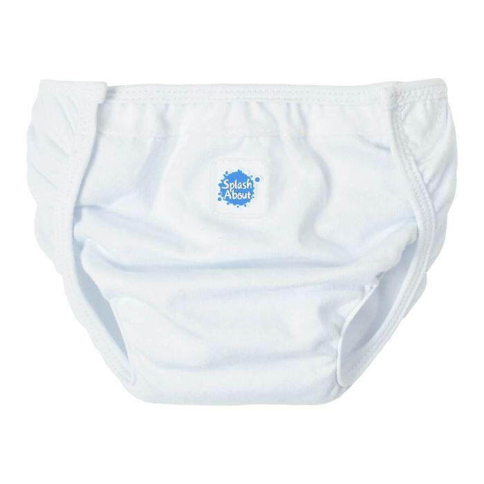 Cotton Nappy Wrap (with soft velcro straps) - White