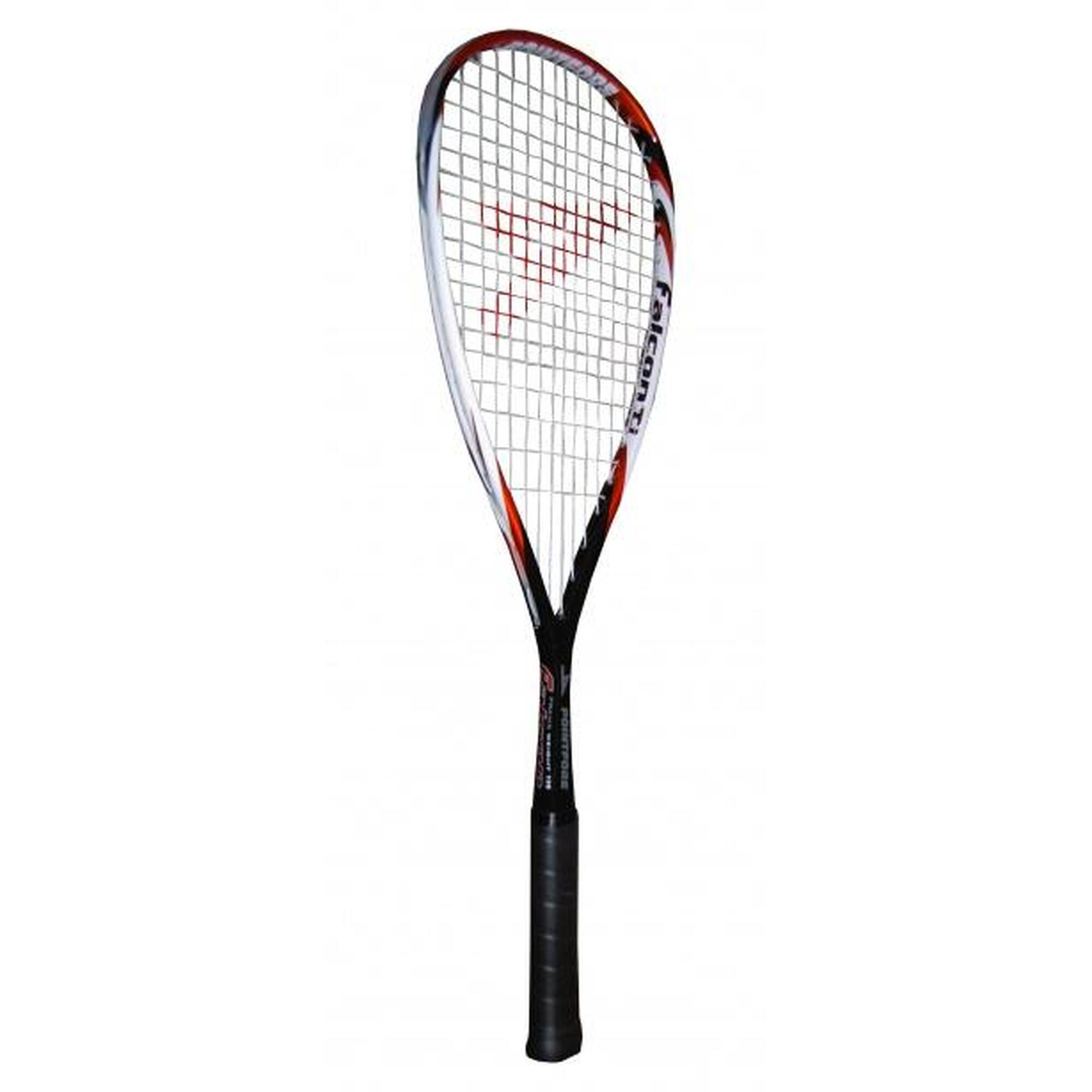 Pointfore Falcon Ti Unisex CarbonFiber Squash Racket- Black