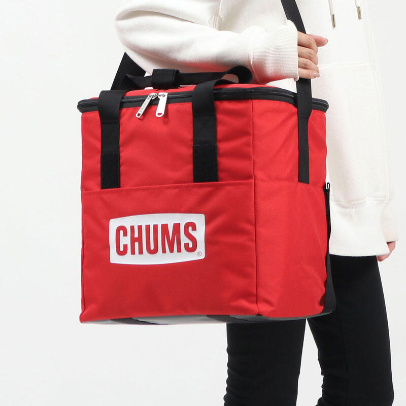 Chums Logo 軟式可摺疊冰袋 12L - 紅色