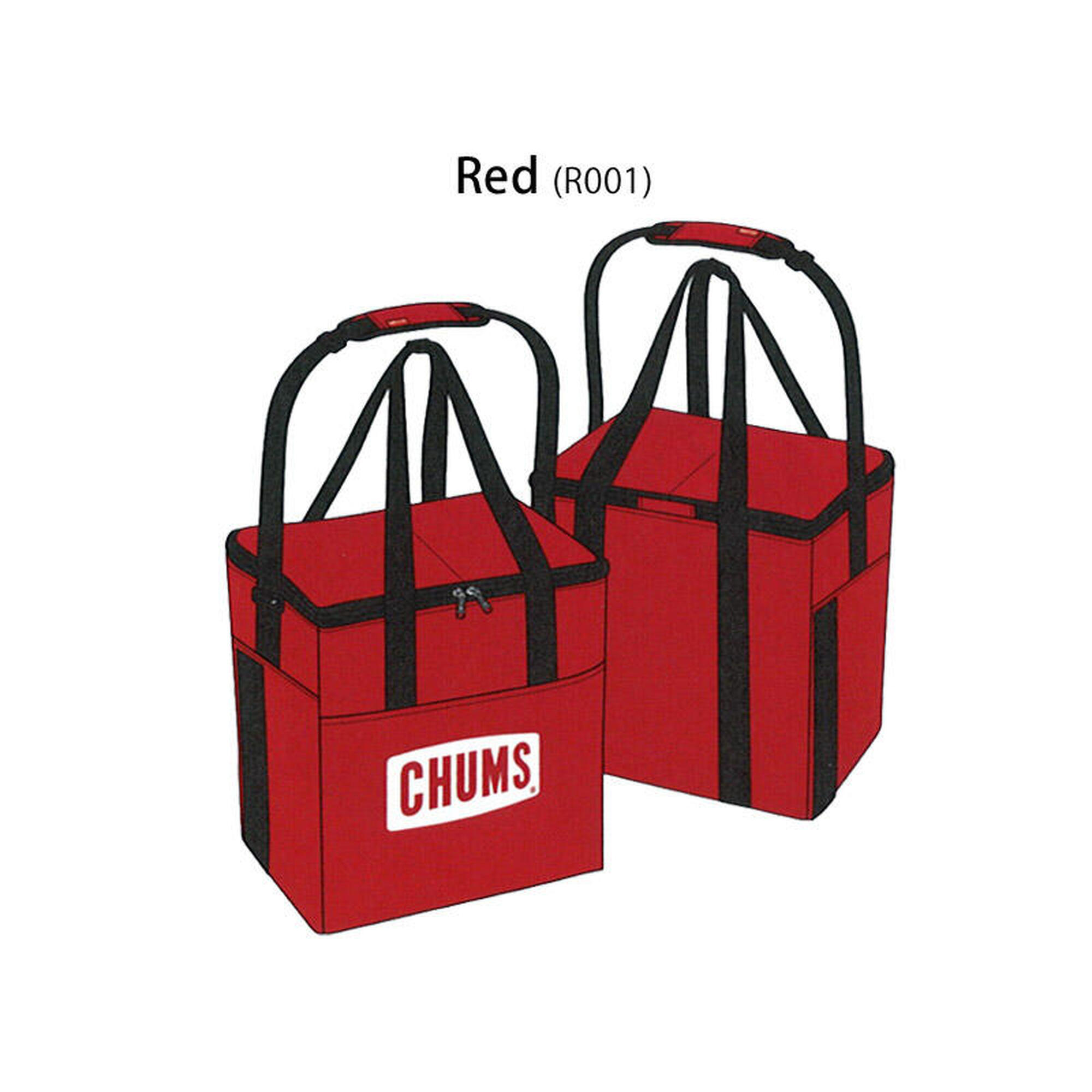Chums Logo 軟式可摺疊冰袋 12L - 紅色