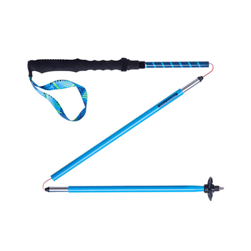 E4202 Aluminum Lightweight Foldable Trekking/Hiking Pole 1 Pair - Blue