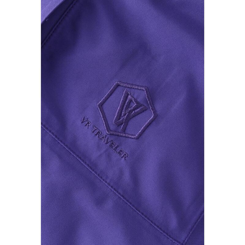 T223201 Women Waterproof Zippable Jacket - Violet