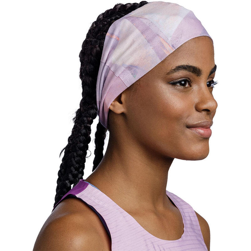 CoolNet UV Wide Running Headband - Orchid Shane