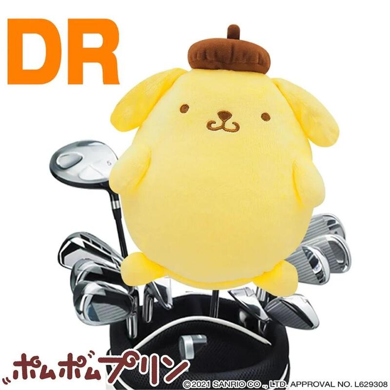 PPHD001 POMPOMPURIN GOLF DRIVER HEAD COVER - YELLOW