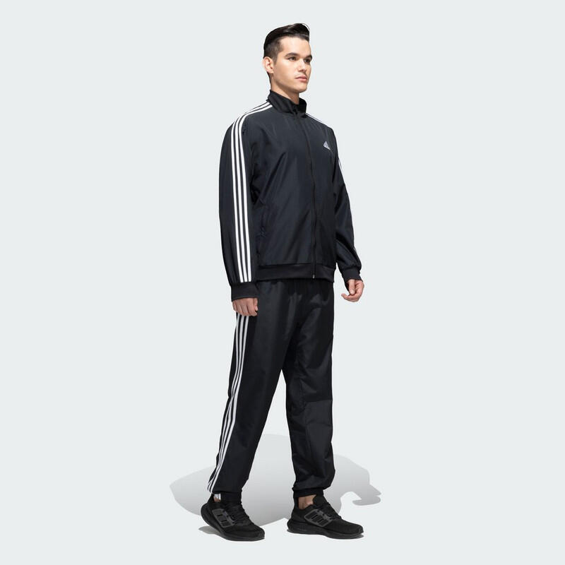 Adidas M 3S WV TT TS Men Sports Track Suit Black
