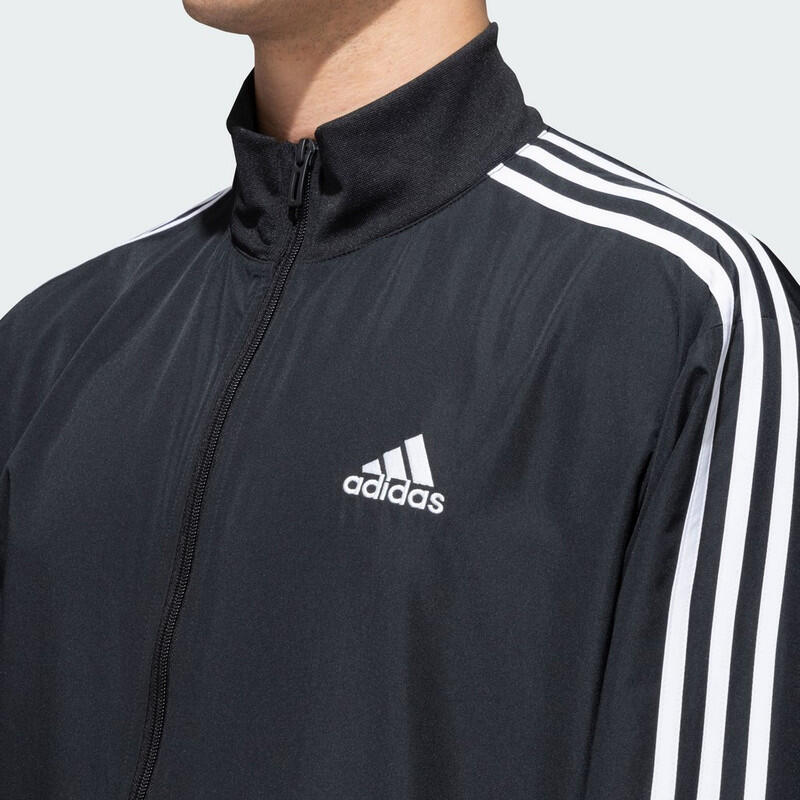 Adidas M 3S WV TT TS Men Sports Track Suit Black
