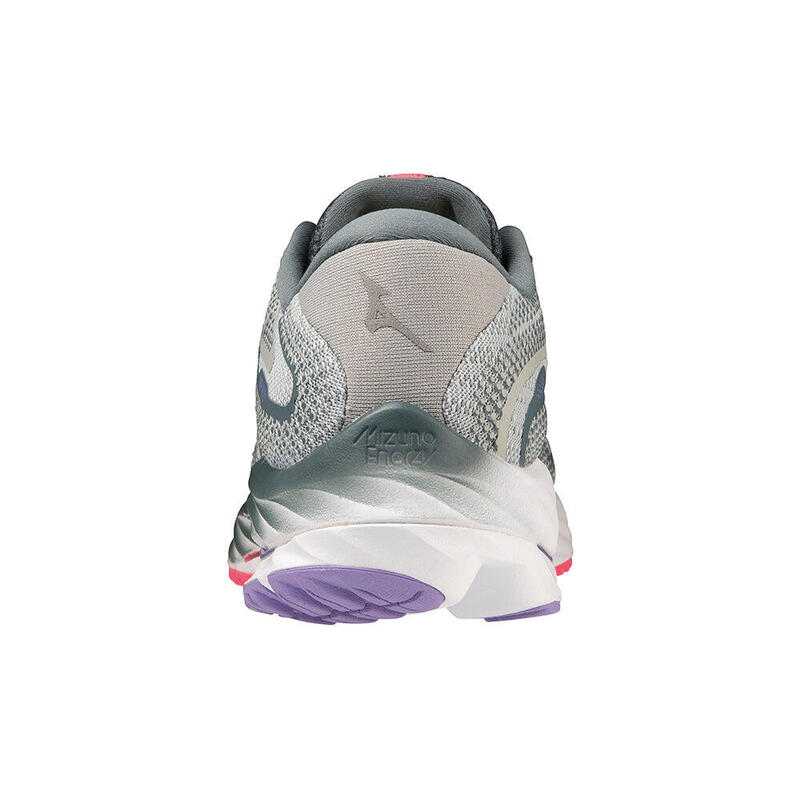 Wave Rider 27 Wide Women's Road Running Shoes - Grey x Silver