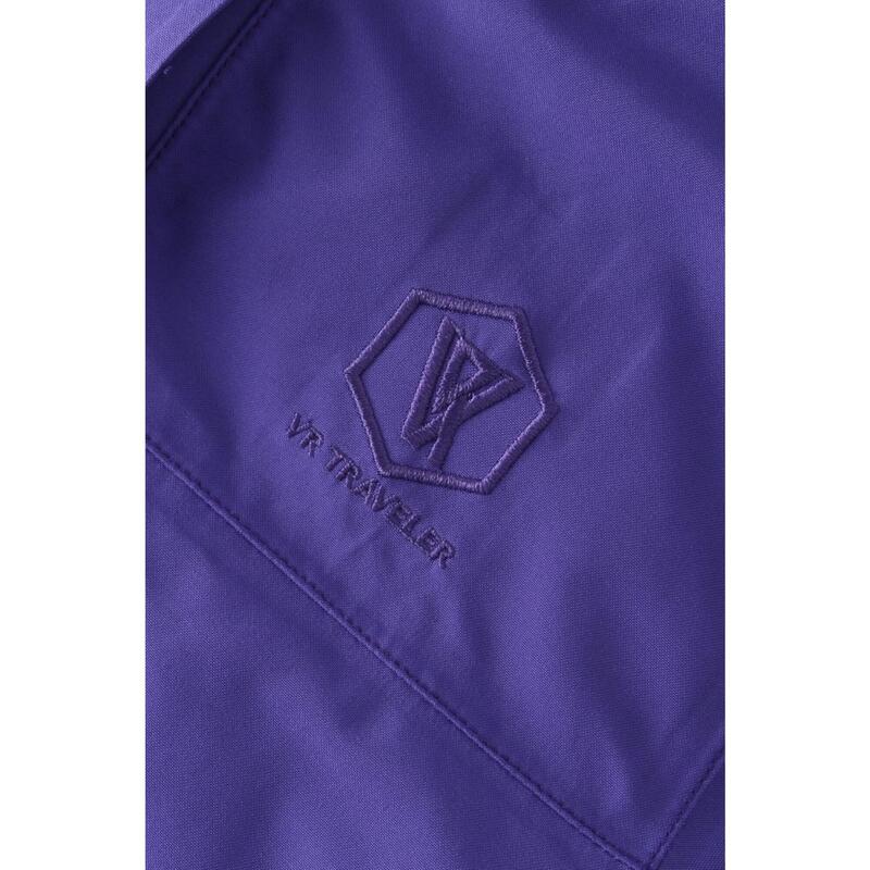 T223201 女式防水拉鍊夾克 - 紫色