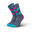 意大利製造高筒跑步運動襪 - 灰藍/藍色
