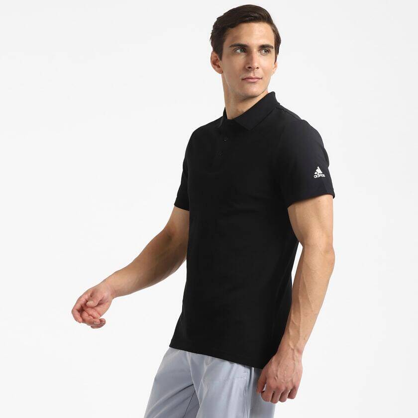 Adidas ESS BASE POLO Men Sports Polo Shirts Black -  3