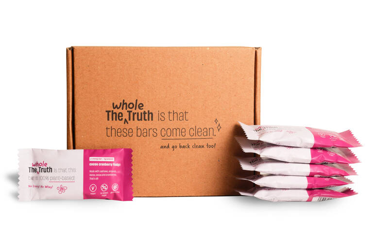 The Whole Truth Energy Bars Cocoa Cranberry Fudge Pack of 6