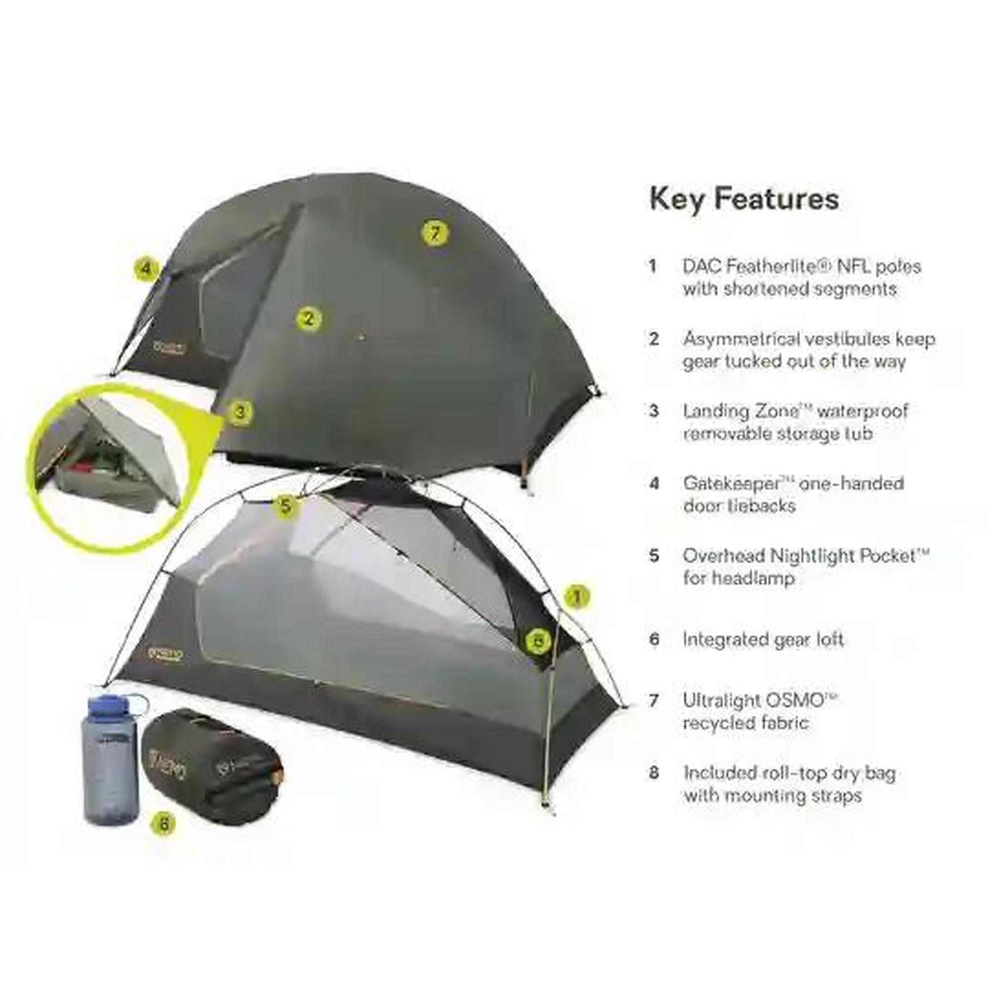 DRAGONFLY OSMO BIKEPACK 2P TENT / Grey