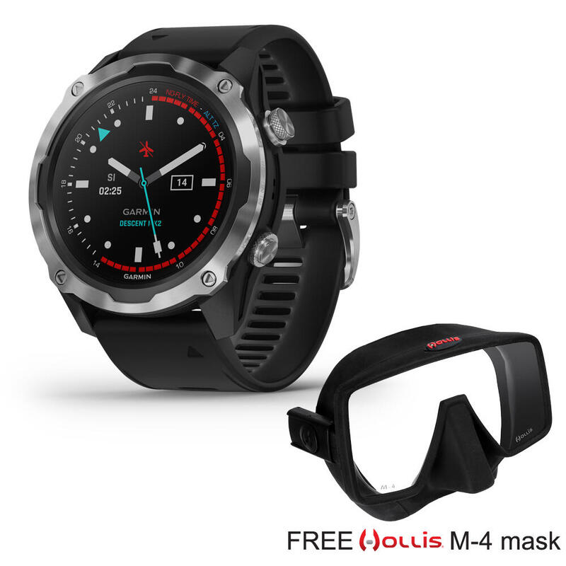 Descent Mk2 潛水電腦手錶 - 黑色 中文版本 (額外贈送Hollis M-4 Mask)