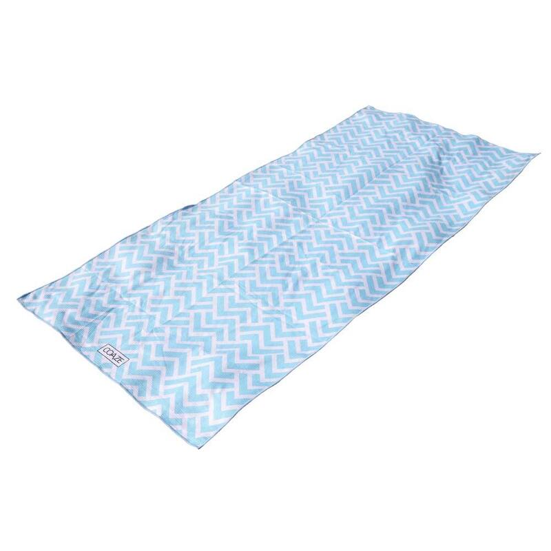男女通用防沙運動毛巾 - 瓦 (藍色)