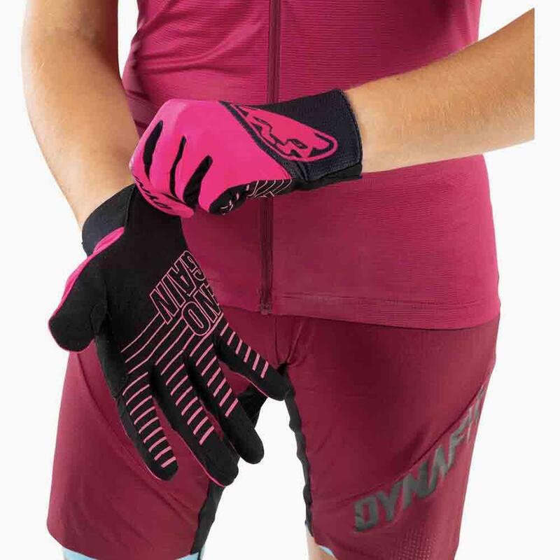 Unisex Hiking/Ride Gloves - Flamingo/Dark Pink