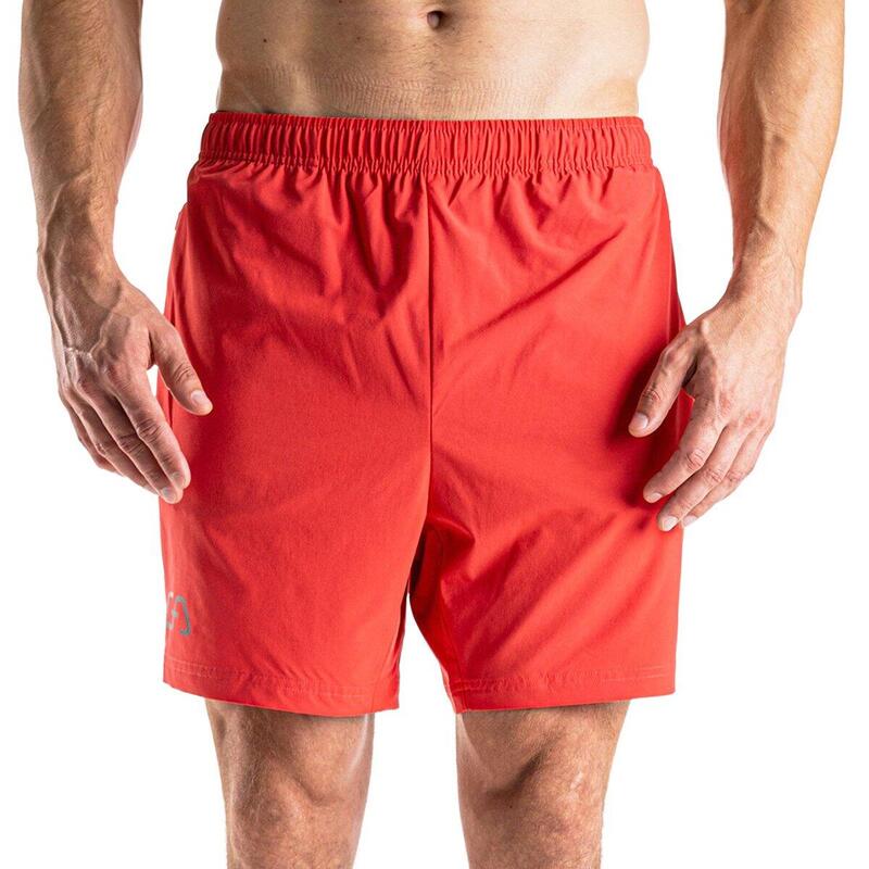 男裝防臭速乾透氣5吋跑步運動短褲 - 珊瑚粉色