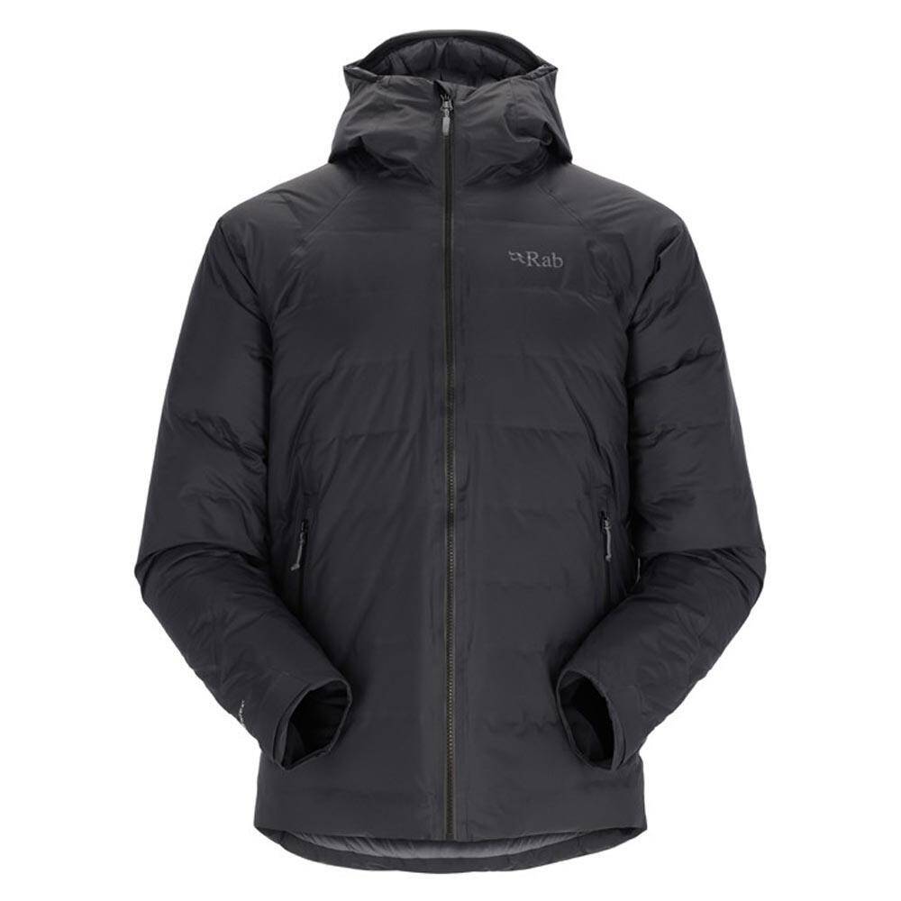 Rab Mens Valiance Waterproof Trekking Down Jacket Black