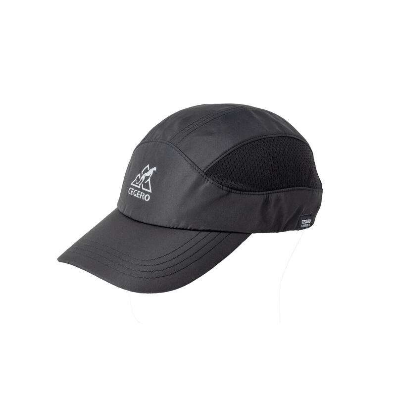 UV MESH UNISEX RUNNING CAP - BLACK