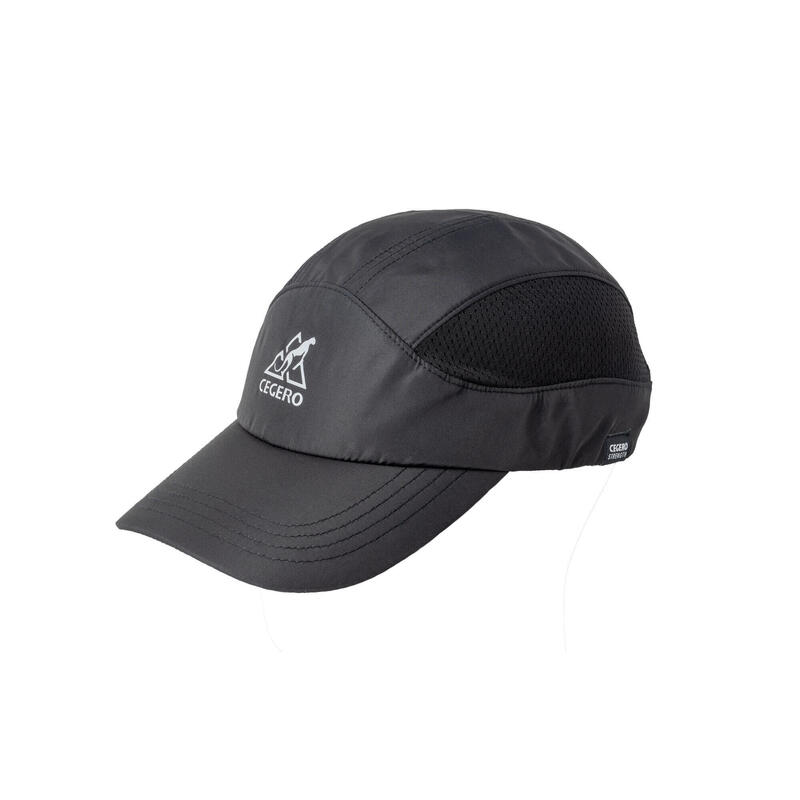 UV MESH 中性跑步帽 - 黑色