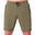 Men Multi-Pocket Breathable Dri-Fit 9" Running Sports Shorts - OLIVE GREEN