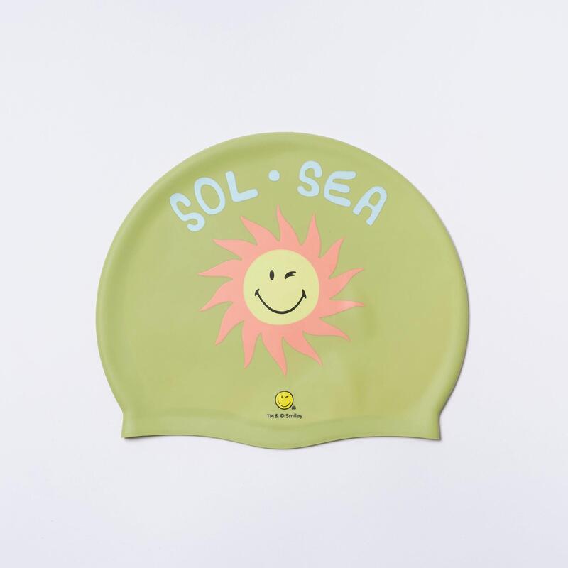 SMILEY World Sol Sea Swimming Cap - Sage Green
