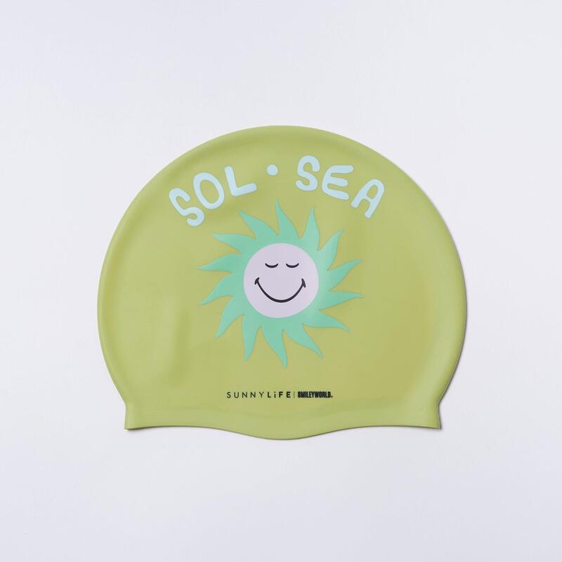 SMILEY World Sol Sea Swimming Cap - Sage Green