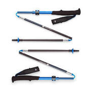 Distance Carbon FLZ Foldable Trekking Pole 95-110cm (1 Pair) - Ultra Blue