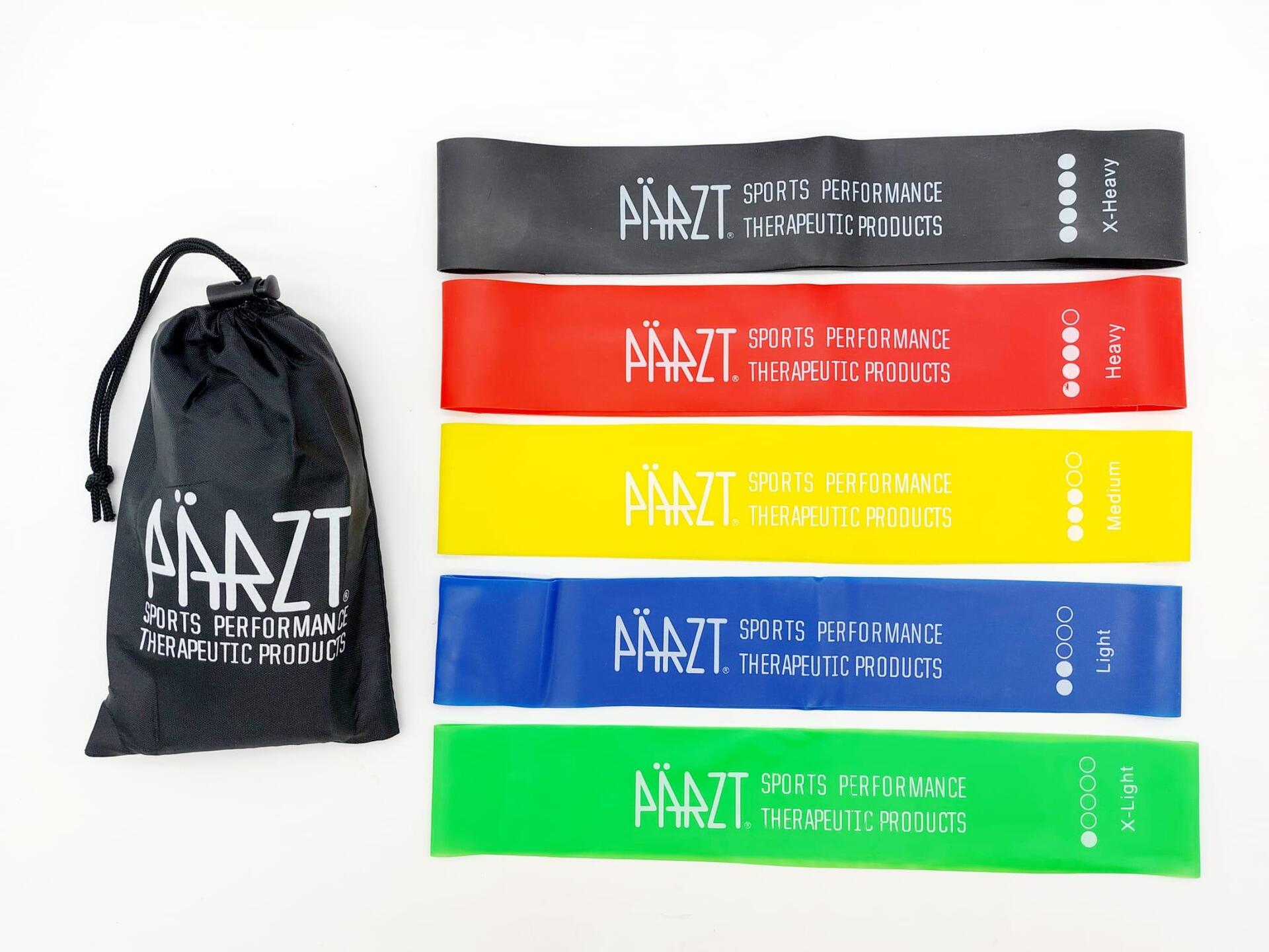 Fitness Resistance Band Exercise Loops (Pack of Multi-color