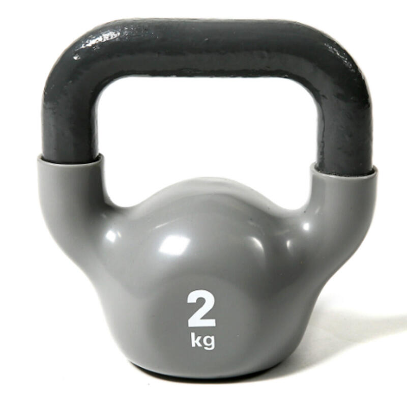 Rubber Kettlebell 2kg - Grey