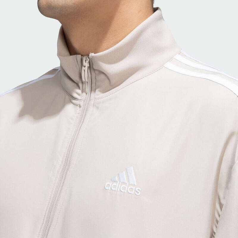 Adidas M 3S WV TT TS Men Sports Track Suit Brown -  5