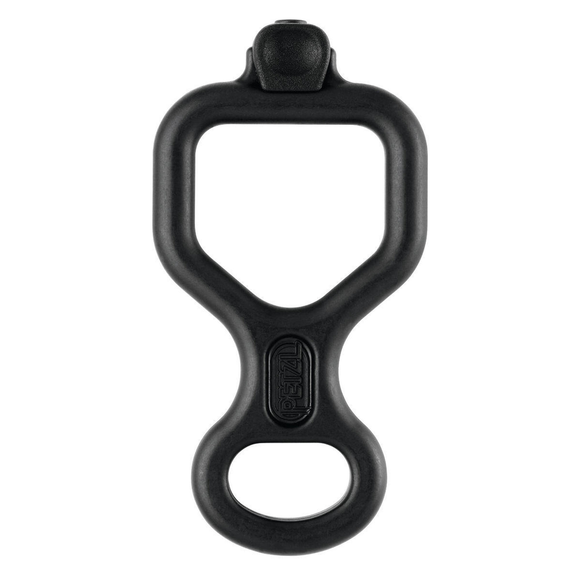 Huit Antibrulure Figure-eight descender (with anti-burn tab) - Black