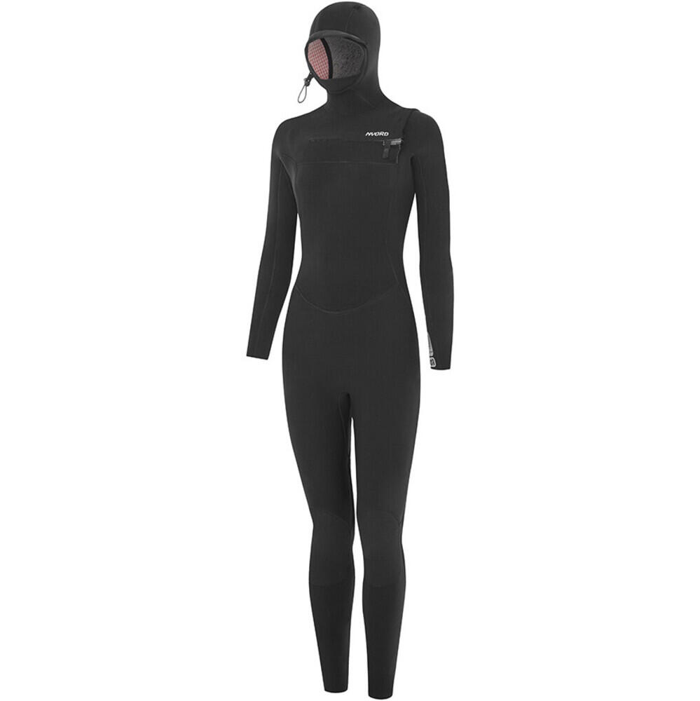 Women's 2025 Furno Ultra Plus 6/5/4mm Hooded Chest Zip Wetsuit 1/7